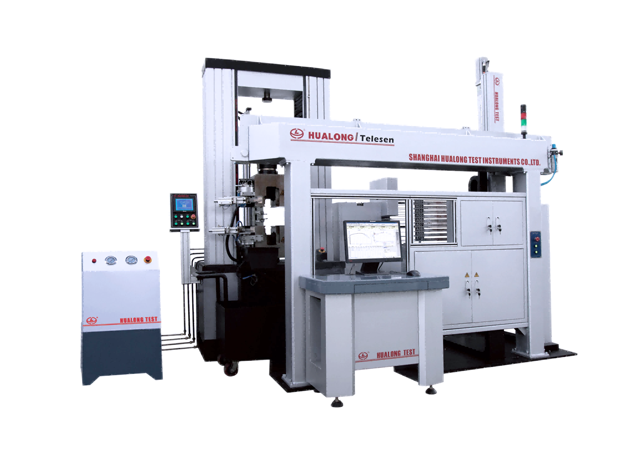全自動拉(lā)伸(shēn)試驗機(中厚板/啞鈴棒材(cái)-600kN)-LZW係列